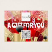 Cadeaubon Visagist Logo QR 100 stuks Visitekaartje