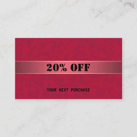 Cadeaubon Visitekaartje (Voorkant)