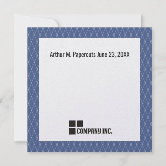 Cadeaubon voor 20-jarig jubileum van werknemer kaart (Achterkant)