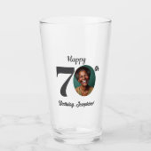 Cadeaubon voor 70e verjaardag met foto glas (Voorkant)