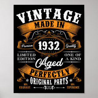 Cadeaubon voor 95e verjaardag mannen vrouwen grapp poster