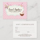 Cadeaubon voor aangepast ontwerp kortingskaartje (Voorkant / Achterkant)