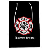 Cadeaubon voor aangepaste brandweer medium cadeauzakje (Voorkant)