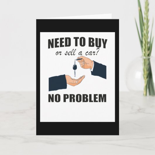 Cadeaubon voor autohandelaar kaart (Voorkant)