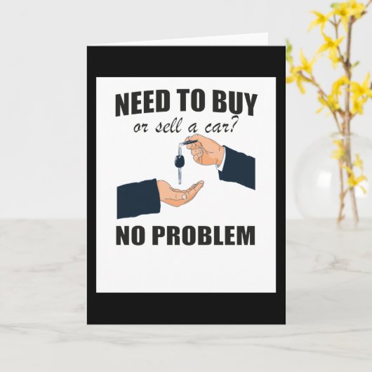 Cadeaubon voor autohandelaar kaart (Gele Bloem)