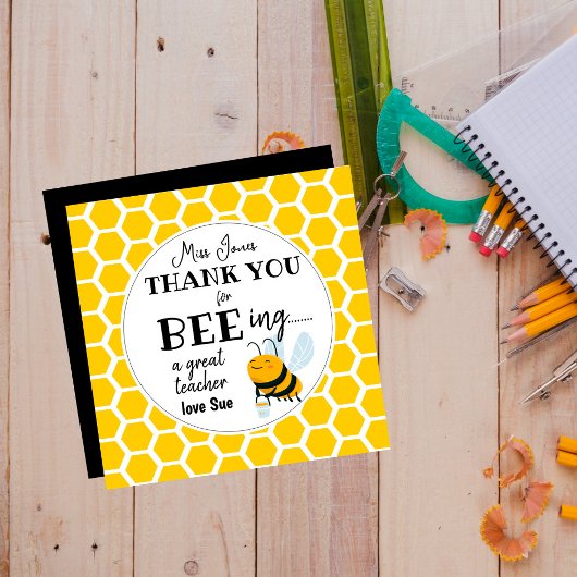 Cadeaubon voor bijenleraar – Bedankt voor het zijn