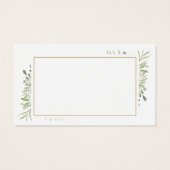 Cadeaubon voor bloemenzaak Greenery Visitekaartje (Achterkant)