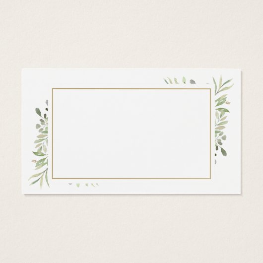 Cadeaubon voor bloemenzaak Greenery Visitekaartje (Achterkant)