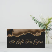 cadeaubon voor bruine mager (Staand voorkant)