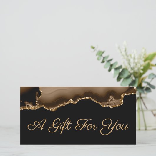 cadeaubon voor bruine mager (Staand voorkant)