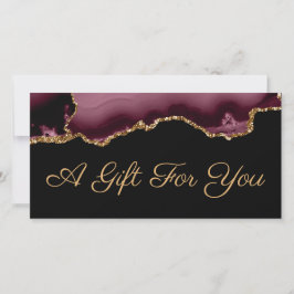 cadeaubon voor burgundy agate