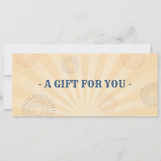 Cadeaubon voor carnavalspark kaart (Achterkant)