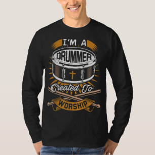Cadeaubon voor christelijke drummer voor drummers  t-shirt