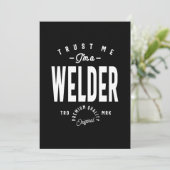 Cadeaubon voor de functie Welder Bedankkaart (Staand voorkant)