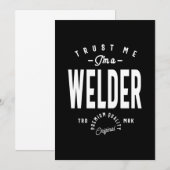 Cadeaubon voor de functie Welder Bedankkaart (Voorkant / Achterkant)