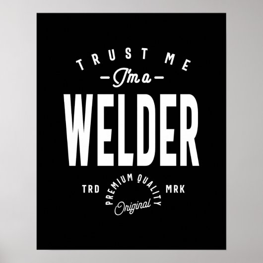 Cadeaubon voor de functie Welder Poster (Voorkant)