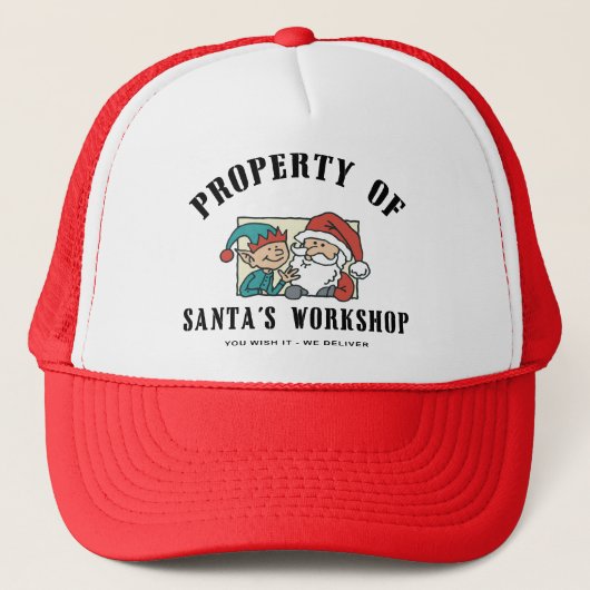 Cadeaubon voor de workshop van de kerstman trucker pet (Voorkant)