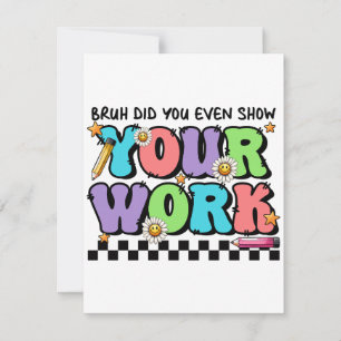 Cadeaubon Voor Docent Bruh Heb Je Werkelijk Je W Notitiekaartje