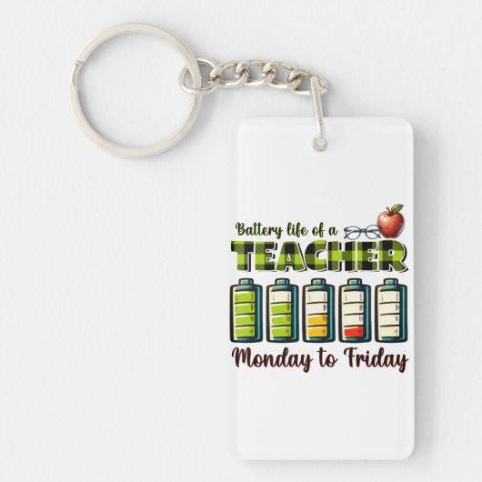 Cadeaubon Voor Docent | De Batterijduur Van Een Do Sleutelhanger (Voorkant)