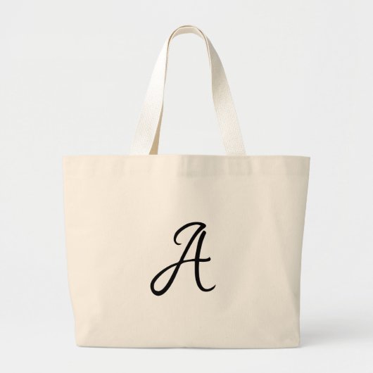 Cadeaubon voor docent-Initiaal Grote Tote Bag (Voorkant)