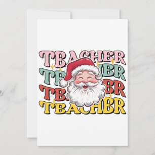 Cadeaubon voor docent Kerstman Docent Kaart