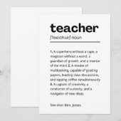 Cadeaubon voor docenten - Cadeaubon voor docenten Bedankkaart (Voorkant / Achterkant)