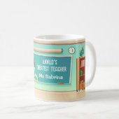 Cadeaubon voor docenten - Vrouw Leraar Mokken Hair (Voorkant rechts)