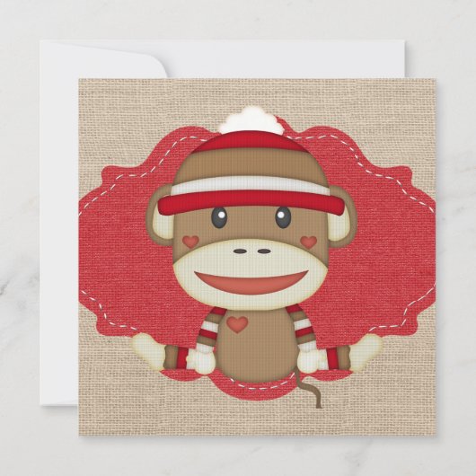 Cadeaubon voor een apenkapleutel met contactdoos H Bedankkaart (Achterkant)