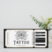 Cadeaubon voor een tattoo op maat kaart (Staand voorkant)