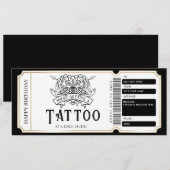 Cadeaubon voor een tattoo op maat kaart (Voorkant / Achterkant)