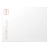 Cadeaubon voor eigen Logo bedrijf Notitieblok (Voorkant)