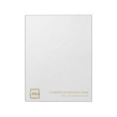 Cadeaubon voor eigen Logo bedrijf Notitieblok (Linkerzijde)