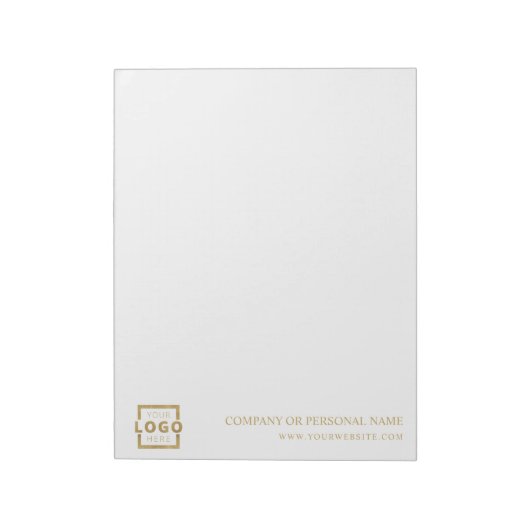 Cadeaubon voor eigen Logo bedrijf Notitieblok (Linkerzijde)