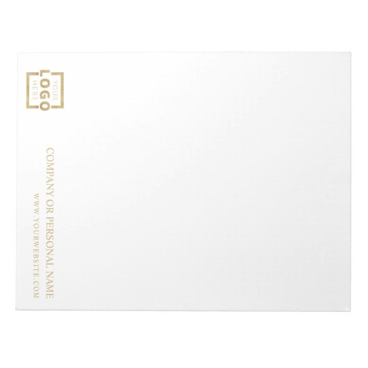 Cadeaubon voor eigen Logo bedrijf Notitieblok (Voorkant)
