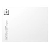 Cadeaubon voor eigen Logo bedrijf Notitieblok (Voorkant)