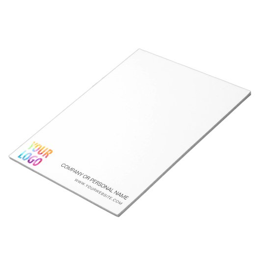 Cadeaubon voor eigen Logo bedrijf Notitieblok (Schuin)