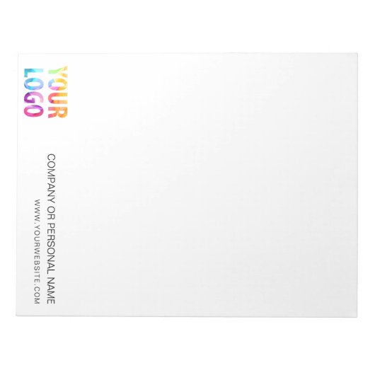 Cadeaubon voor eigen Logo bedrijf Notitieblok (Voorkant)