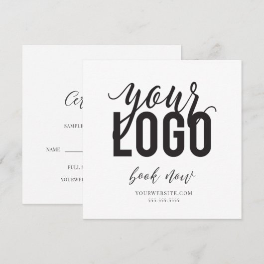 Cadeaubon voor elke service of elk product (Voorkant / Achterkant)