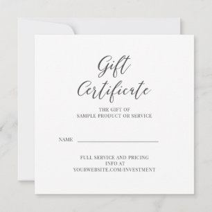 Cadeaubon voor elke service of elk product