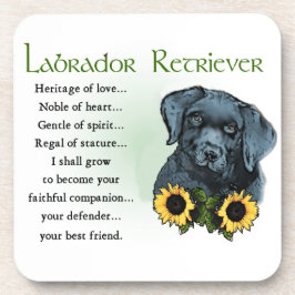 Cadeaubon voor erfgoed Labrador Retriever Puppy Drankjes Onderzetter