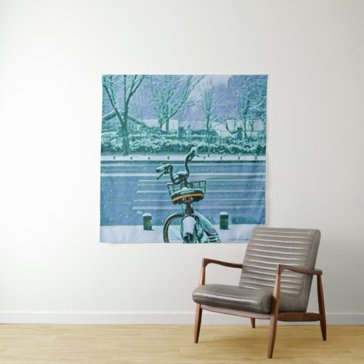 Cadeaubon voor fietsliefhebber wandkleed (In situ)