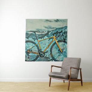 Cadeaubon voor fietsliefhebber wandkleed