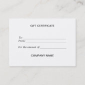 Cadeaubon voor Fireplace en kerstbomen Kortingskaartje (Achterkant)