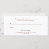 Cadeaubon voor Floral Spa Salon Gold Waterverf (Achterkant)