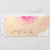 Cadeaubon voor Floral Spa Salon Gold Waterverf (Voorkant)