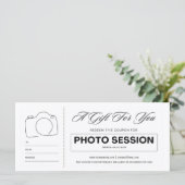Cadeaubon voor fotosessie (Staand voorkant)
