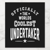 Cadeaubon voor functieteken van de onderneming wijn etiket (Enkel label)