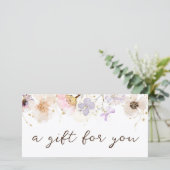 cadeaubon voor gedroogde bloemen (Staand voorkant)