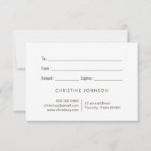 cadeaubon voor golden vlinder (Achterkant)