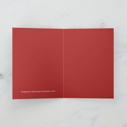 Cadeaubon voor Iedereen door Rosa C Petherick Feestdagen Kaart (Binnen)